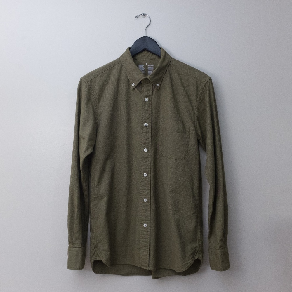 Muji - Organic Cotton Oxford Button Down Shirt (S)